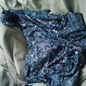 Sequined One Shoulder Dress